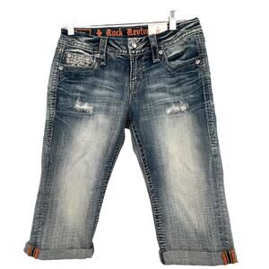 New‎ Rock Revival Sherry Easy Crop Jeans Buckle Exclusive 27